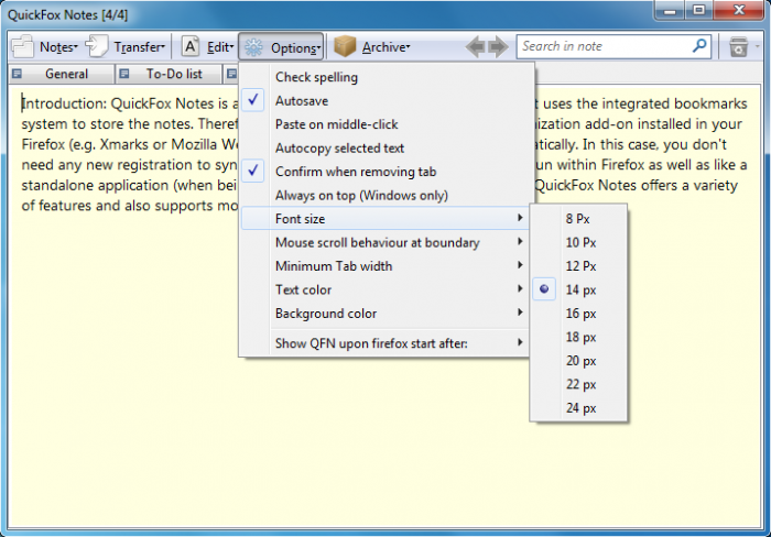 quickfox notes