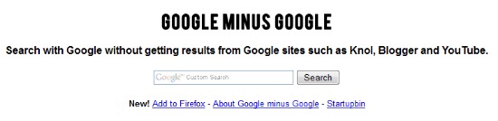 google minus google
