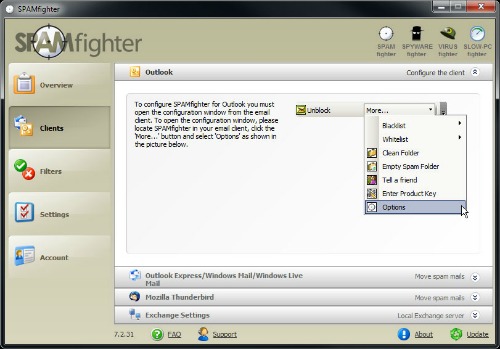 Filtro de spam gratuito Filtro de spam gratuito