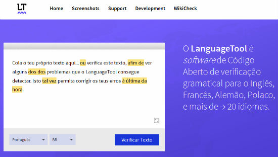 corretor de erros gramaticais